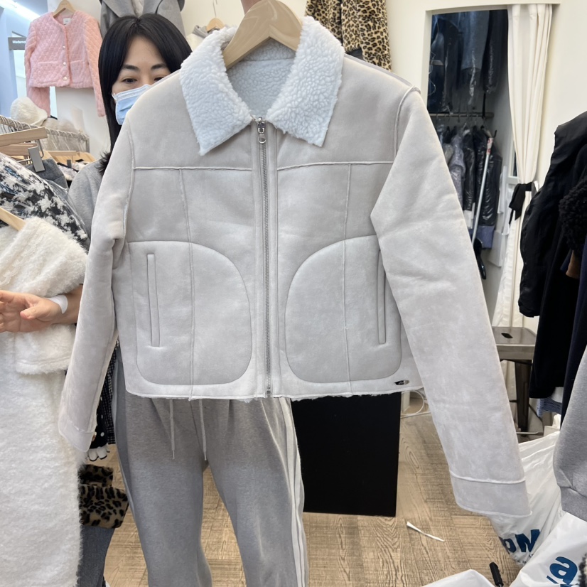 BEEN-A東大門㊣直郵女裝新品休閑熱賣25秋冬職業人氣短款大衣BEEN-A短款大衣圖色1