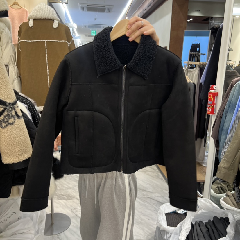 BEEN-A東大門㊣直郵女裝新品休閑熱賣25秋冬職業人氣短款大衣BEEN-A短款大衣圖色2