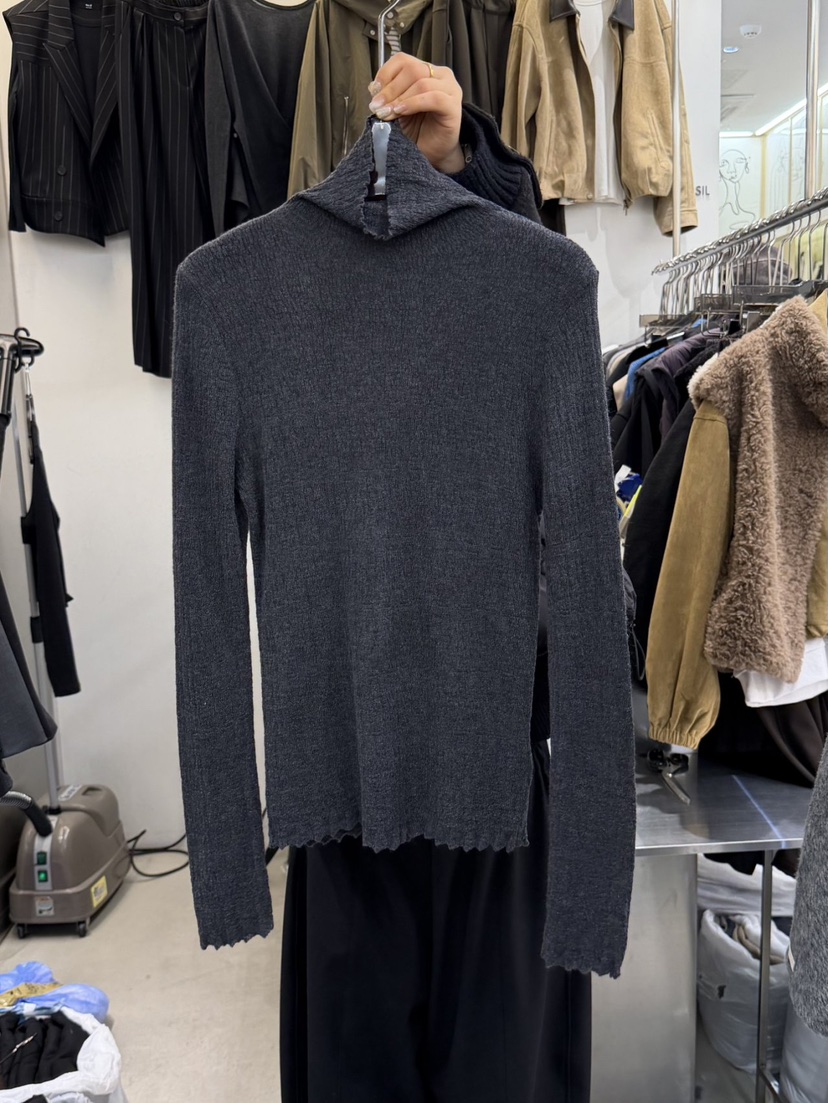 THE SIL東大門㊣實拍女士新款人氣時尚25秋冬熱賣長袖T恤羊毛THE SIL/1 2ILLY長袖T恤圖色1