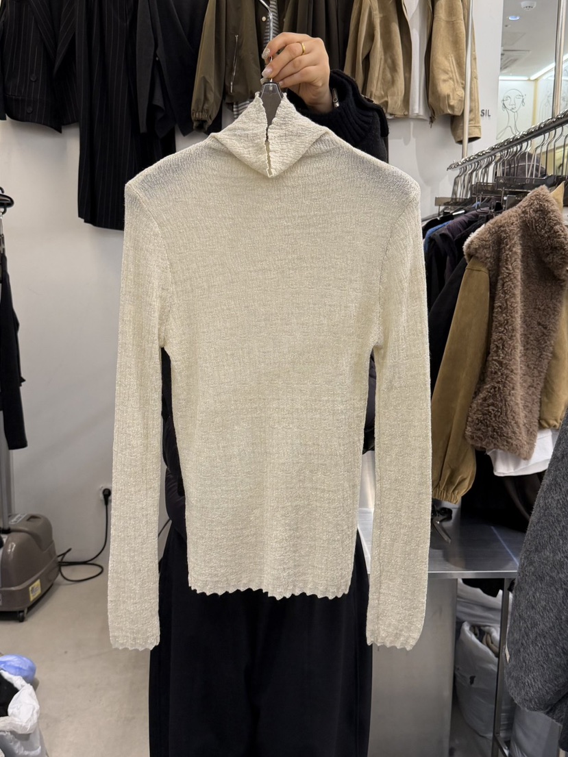 THE SIL東大門㊣實拍女士新款人氣時尚25秋冬熱賣長袖T恤羊毛THE SIL/1 2ILLY長袖T恤圖色2