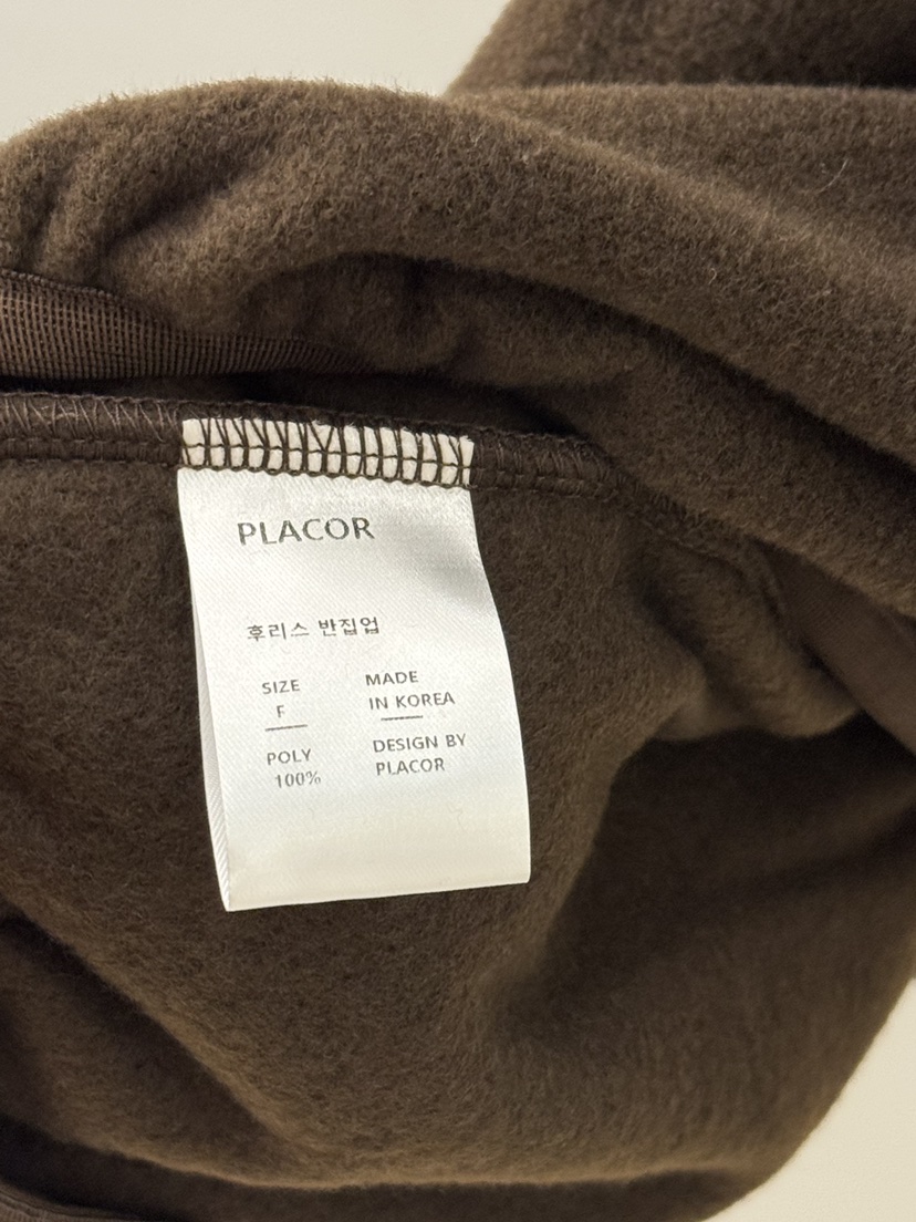 REGULARLY/PLACOR韓國代購㊣女裝新品25秋冬時尚衛衣抓絨拉鏈REGULARLY/PLACOR衛衣