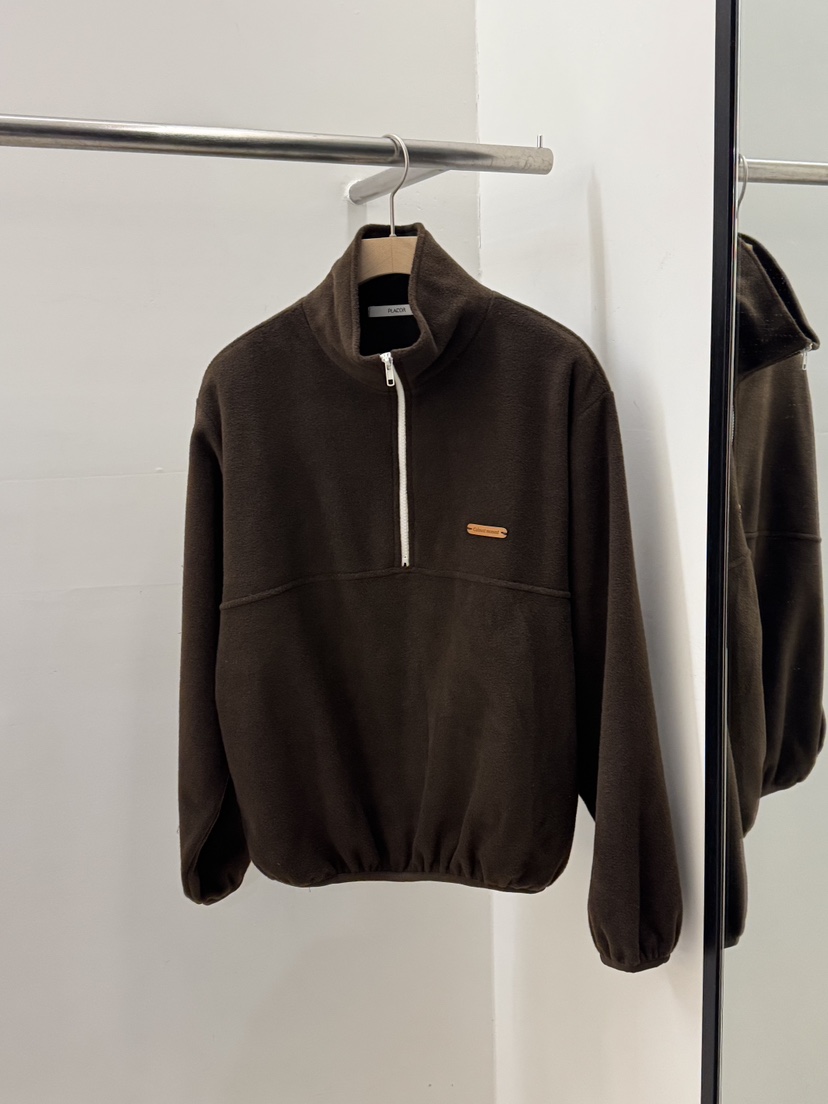 REGULARLY/PLACOR韓國代購㊣女裝新品25秋冬時尚衛衣抓絨拉鏈REGULARLY/PLACOR衛衣圖色2