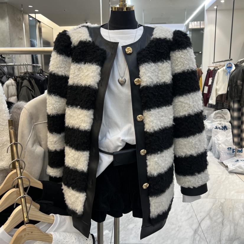 BEEN-A東大門㊣直郵女裝新款休閑職業時尚熱賣25秋冬短款大衣棉BEEN-A短款大衣圖色1