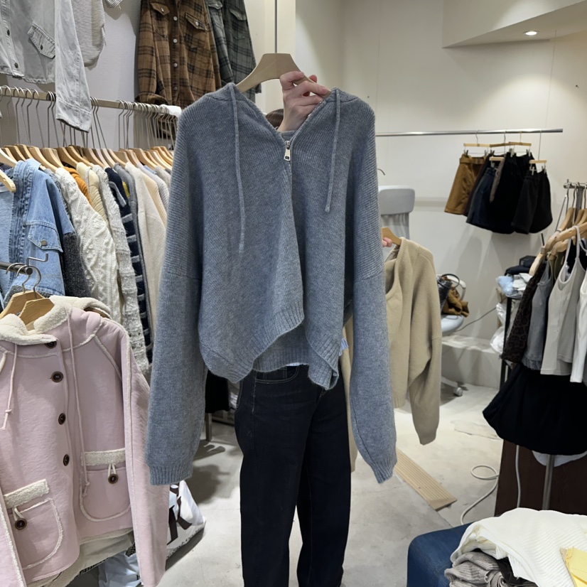 HIPTIQUE韓國直郵㊣女士新品職業25秋冬針織衫奶油色羊毛衫HIPTIQUE針織衫圖色2