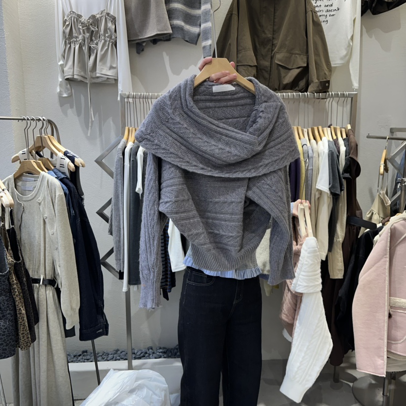 HIPTIQUE韓國直郵㊣女裝新款休閑25秋冬職業人氣熱賣針織衫HIPTIQUE針織衫圖色2