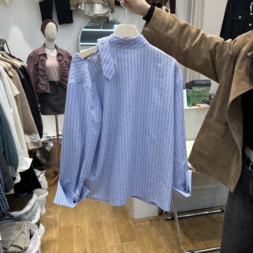 THE MOST-Q韓國直郵㊣女士新品25秋冬時尚人氣襯衫蕾絲衫THE MOST襯衫/蕾絲衫