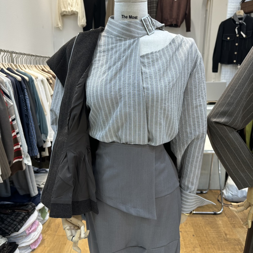 THE MOST-Q韓國直郵㊣女士新品25秋冬時尚人氣襯衫蕾絲衫THE MOST襯衫/蕾絲衫