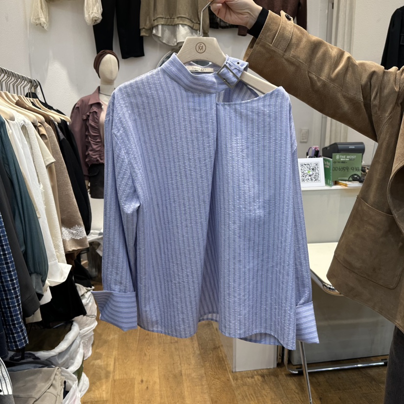 THE MOST-Q韓國直郵㊣女士新品25秋冬時尚人氣襯衫蕾絲衫THE MOST襯衫/蕾絲衫圖色2