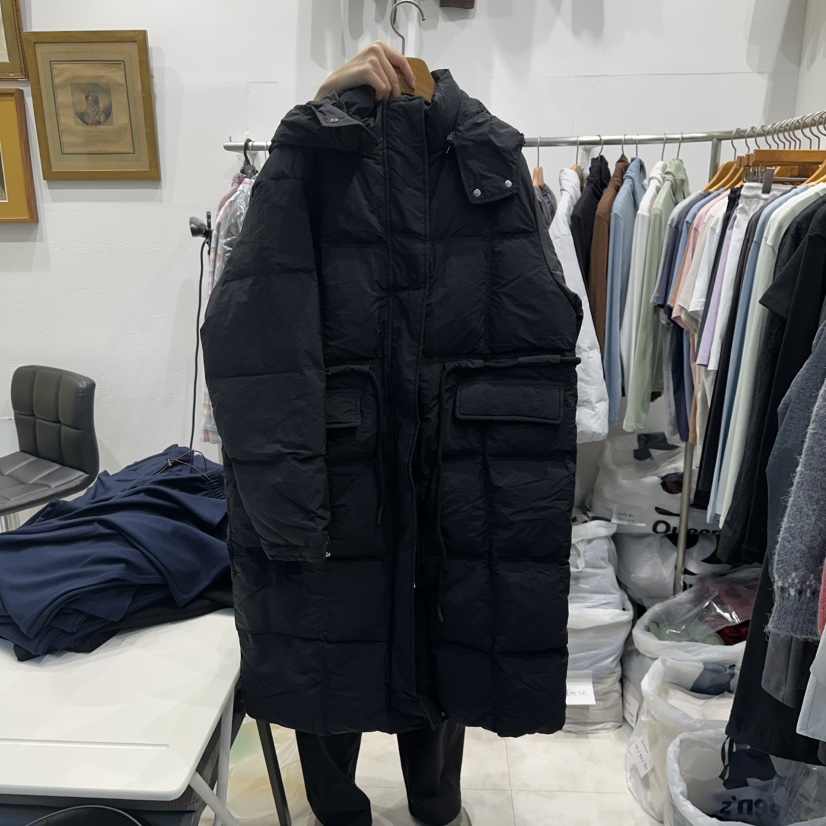 MODS-Q東大門㊣直郵女士新品熱賣25秋冬人氣長款羽絨服連帽MODS-Q長款羽絨服圖色2