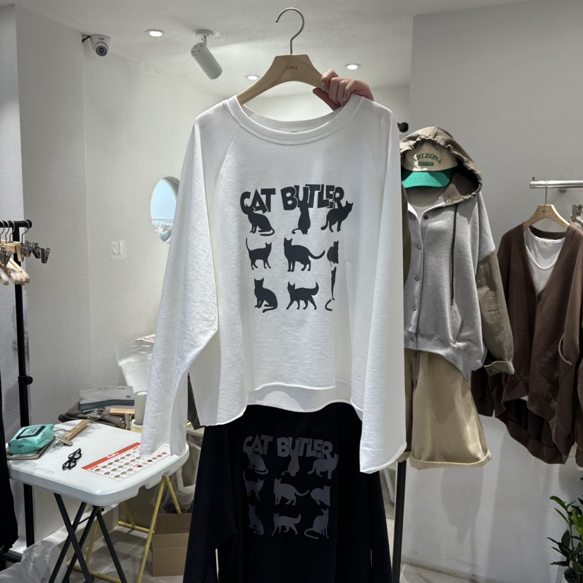 IN KIRA韓國代購㊣女士新款人氣職業熱賣時尚推薦休閑長袖T恤IN KIRA長袖T恤圖色1