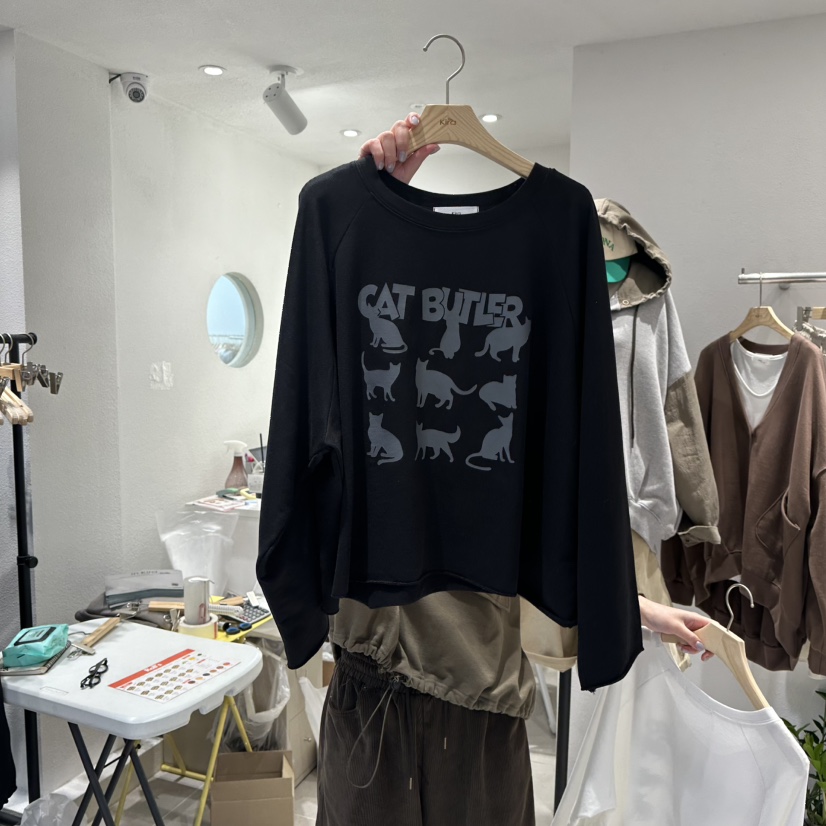 IN KIRA韓國代購㊣女士新款人氣職業熱賣時尚推薦休閑長袖T恤IN KIRA長袖T恤圖色2