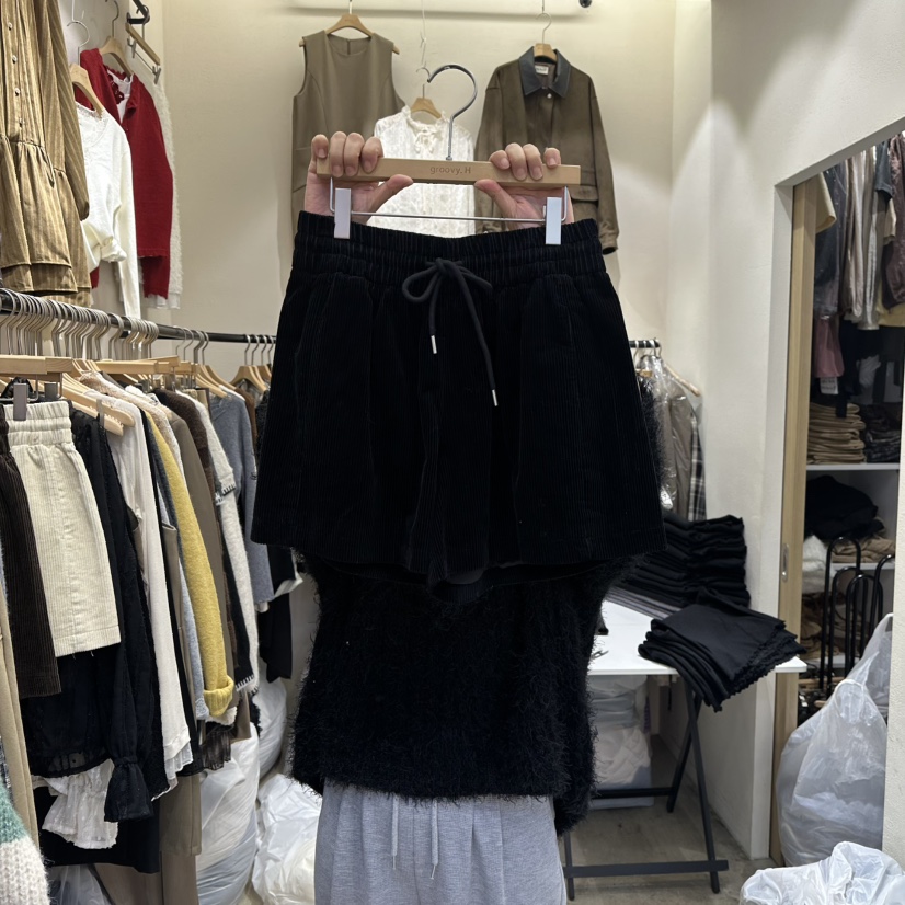 HOLYBANANA東大門㊣實拍女裝新品時尚人氣推薦25秋冬職業短褲groovy.H/HOLYBANANA短褲圖色3