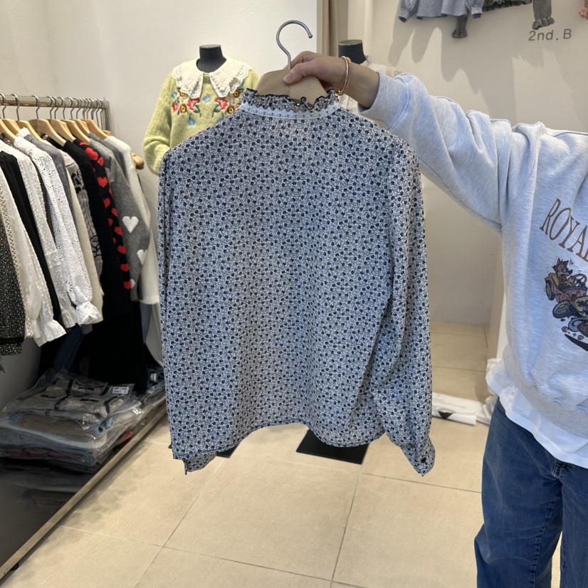 2nd B-S東大門㊣實拍女士新品人氣熱賣25秋冬時尚襯衫蕾絲衫2nd B-S襯衫/蕾絲衫