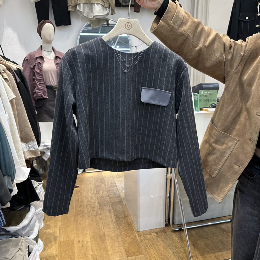 THE MOST-Q東大門㊣直郵女士新款人氣休閑職業襯衫蕾絲衫THE MOST襯衫/蕾絲衫圖色2