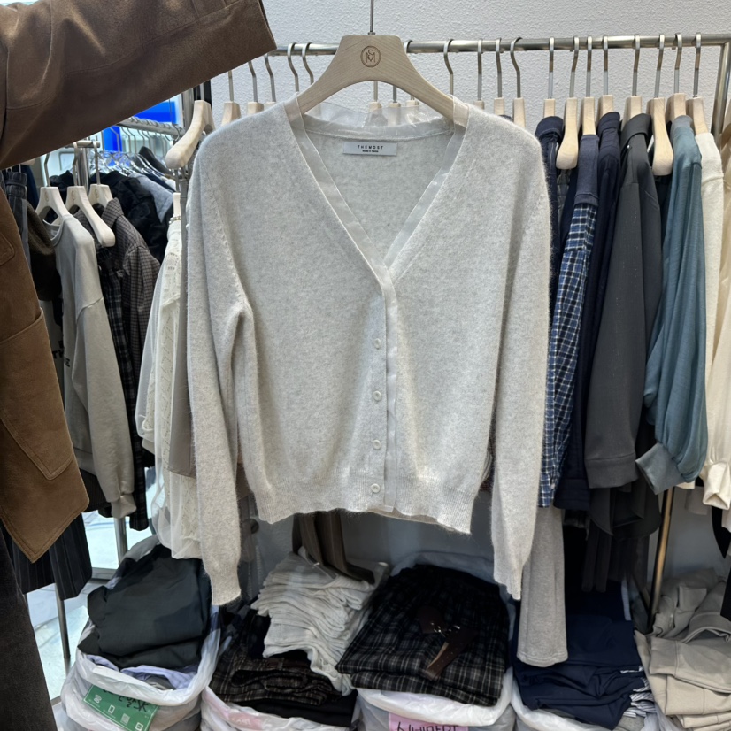 THE MOST-Q韓國代購㊣女裝新款推薦職業25秋冬針織衫安哥拉THE MOST針織衫圖色2