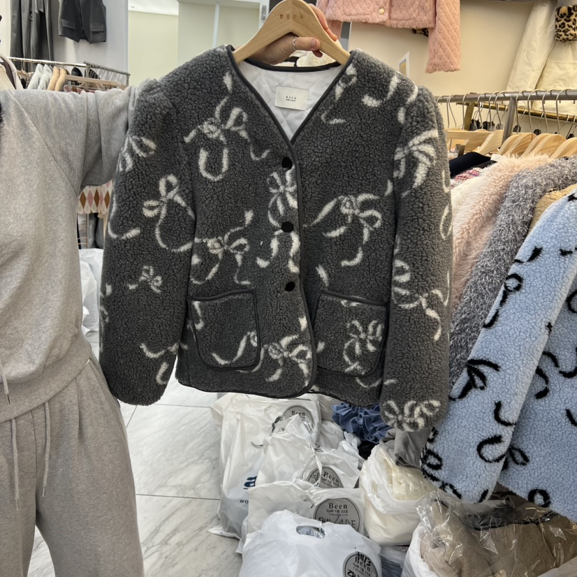 BEEN-A韓國代購㊣女裝新款休閑時尚職業25秋冬短款大衣羊毛BEEN-A短款大衣圖色2