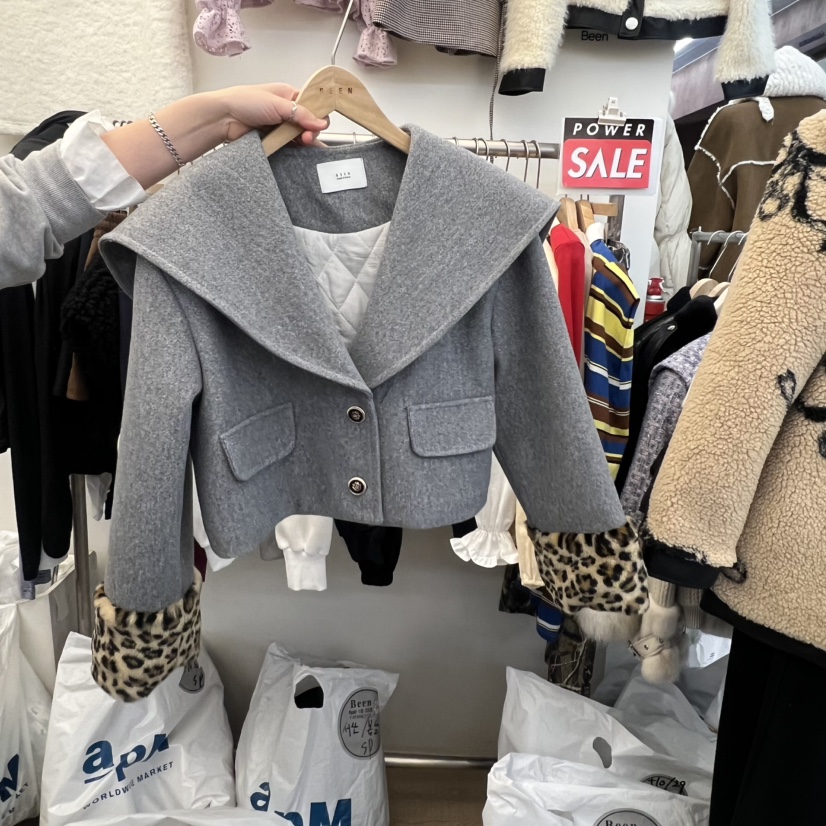 BEEN-A韓國直郵㊣女裝新品職業休閑人氣時尚推薦25秋冬夾克BEEN-A夾克圖色1