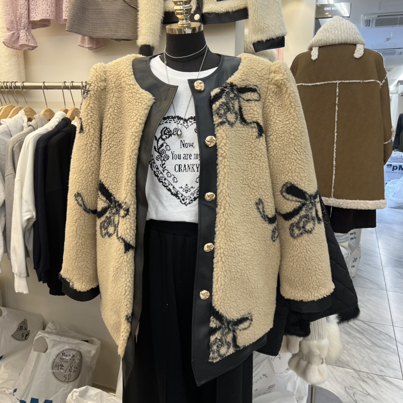 BEEN-A韓國直郵㊣女士新款推薦休閑時尚熱賣人氣短款大衣棉BEEN-A短款大衣圖色1