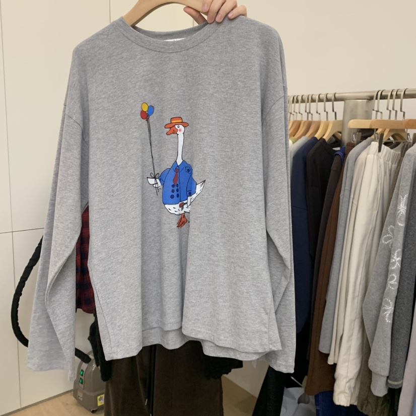 DOHWAJI韓國直郵㊣女士新品時尚職業熱賣休閑25秋冬長袖T恤DOHWAJI長袖T恤圖色2