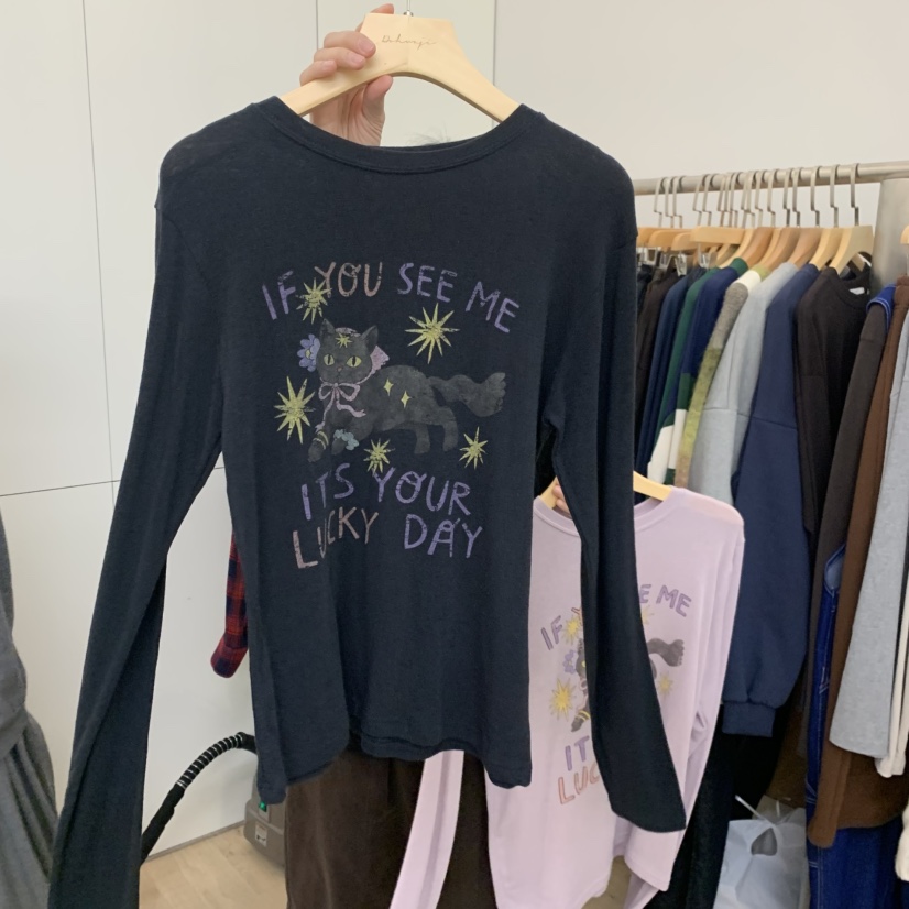 DOHWAJI韓國代購㊣女士新品時尚職業人氣25秋冬推薦長袖T恤DOHWAJI長袖T恤圖色1