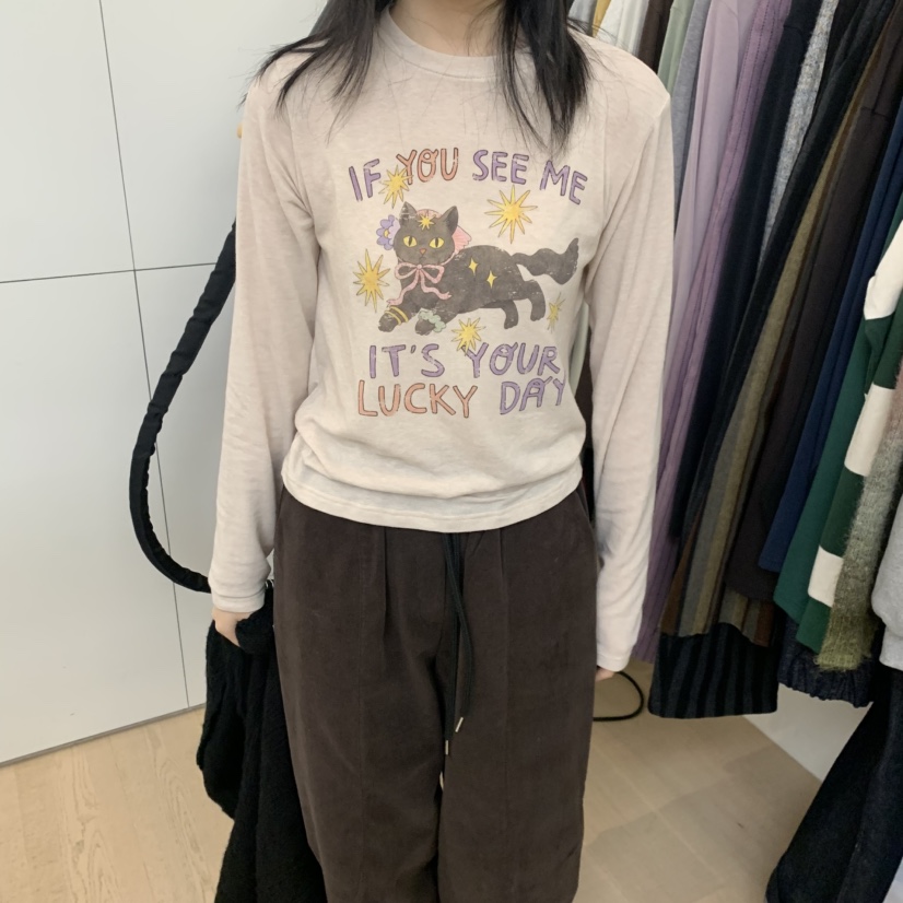 DOHWAJI韓國代購㊣女士新品時尚職業人氣25秋冬推薦長袖T恤DOHWAJI長袖T恤圖色3