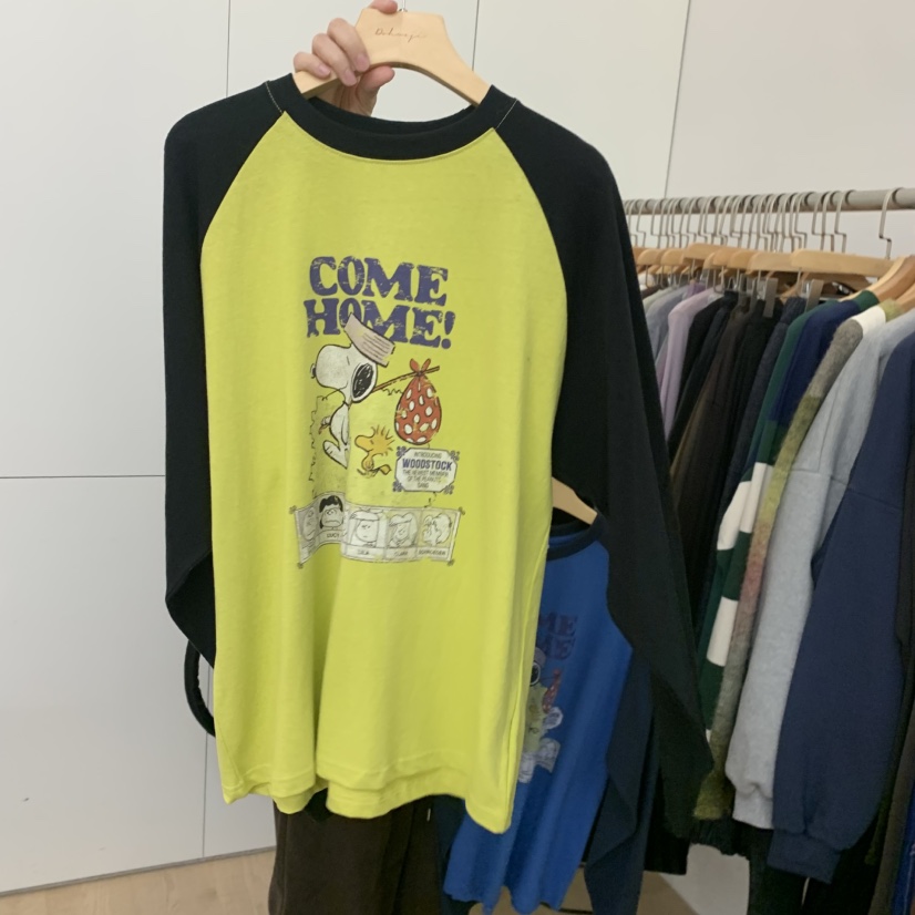 DOHWAJI東大門㊣代購女士新品人氣熱賣推薦時尚長袖T恤史努比DOHWAJI長袖T恤圖色2