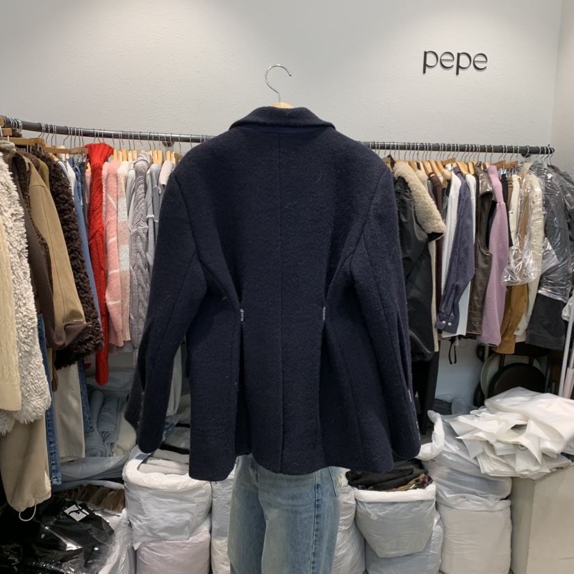 ALMOND PEPE韓國代購㊣女裝新款時尚25秋冬職業夾克不含內搭ALMOND PEPE夾克