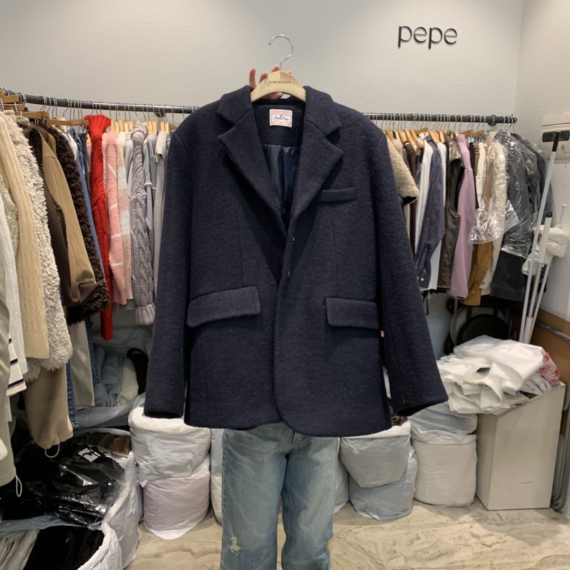 ALMOND PEPE韓國代購㊣女裝新款時尚25秋冬職業夾克不含內搭ALMOND PEPE夾克圖色2