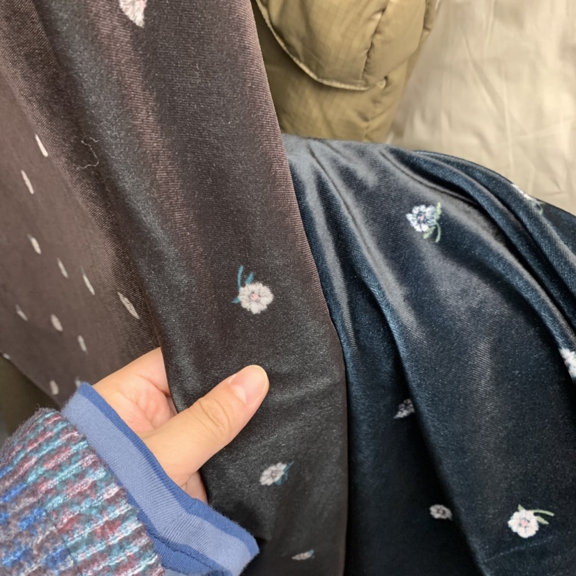 VELVET UNDERGROUND韓國代購㊣女裝新品推薦半身裙中短裙天鵝絨VELVET UNDERGROUND半身裙/中短裙