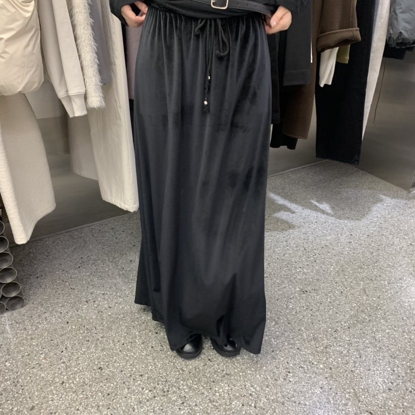 VELVET UNDERGROUND東大門㊣實拍女裝新品推薦半身裙中短裙天鵝絨VELVET UNDERGROUND半身裙/中短裙圖色3
