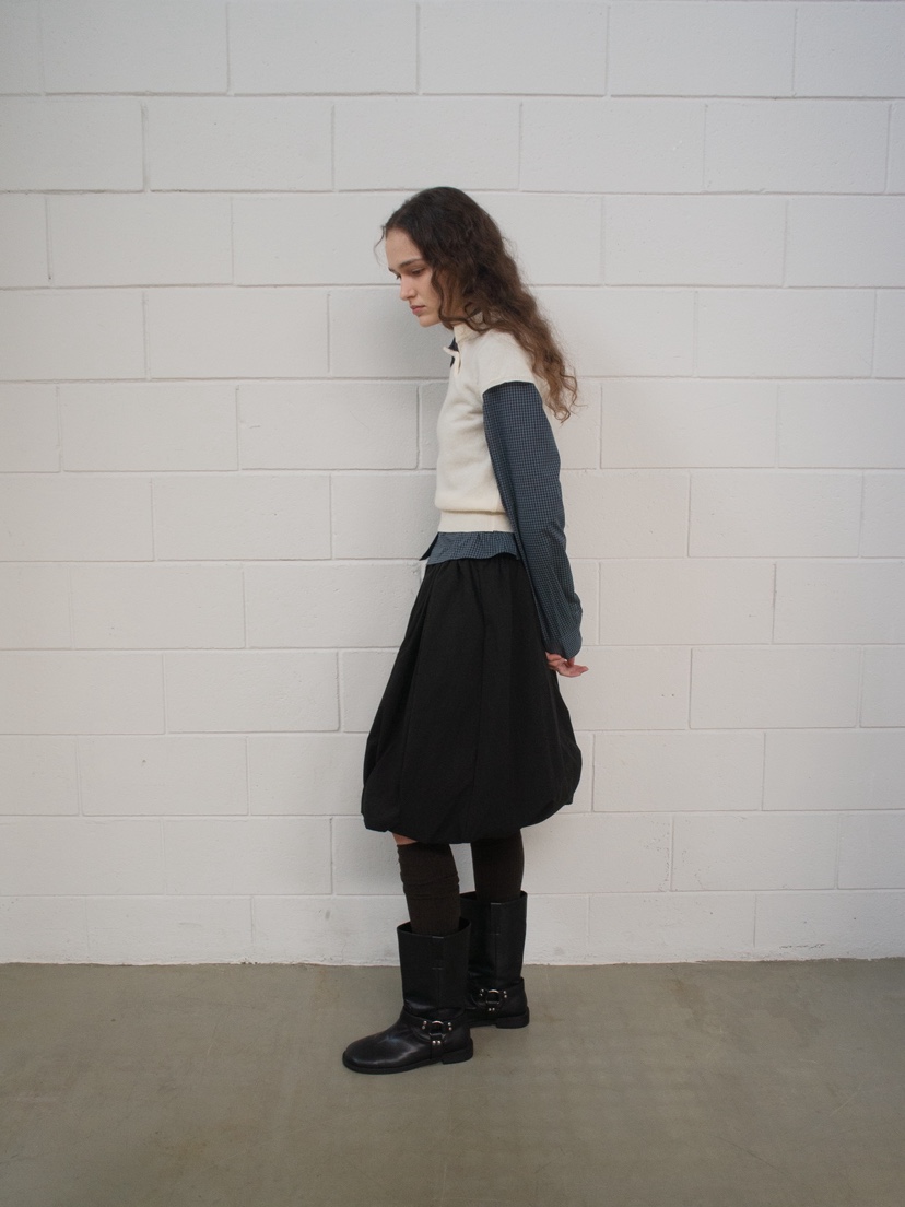 CCW韓國代購㊣女士新品25秋冬休閑熱賣人氣推薦半身裙中短裙CCW--NYUNYU半身裙/中短裙