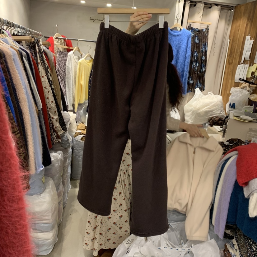 LOGROAD東大門㊣直郵女士新品職業熱賣推薦人氣時尚休閑褲羊毛LOG ROAD休閑褲