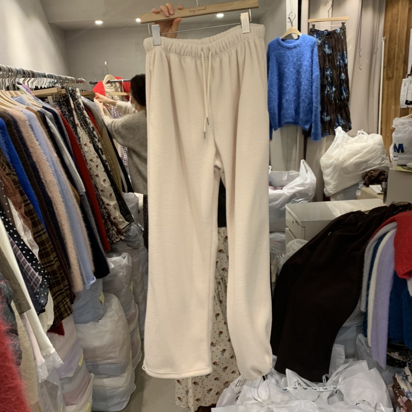 LOGROAD東大門㊣直郵女士新品職業熱賣推薦人氣時尚休閑褲羊毛LOG ROAD休閑褲圖色2