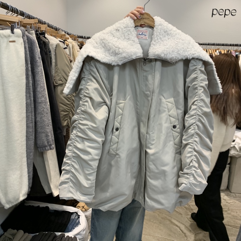 ALMOND PEPE東大門㊣代購女士新品人氣休閑職業時尚夾克棉ALMOND PEPE夾克圖色1