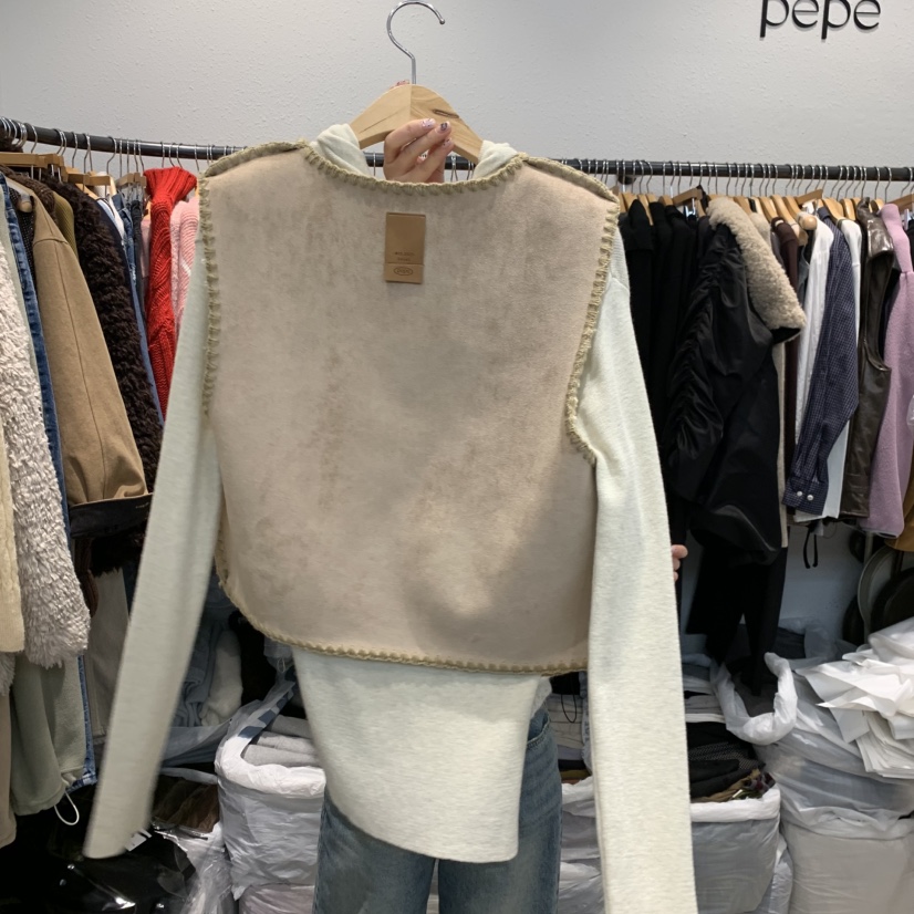 ALMOND PEPE韓國直郵㊣女裝新品職業熱賣人氣馬甲不含內搭ALMOND PEPE馬甲