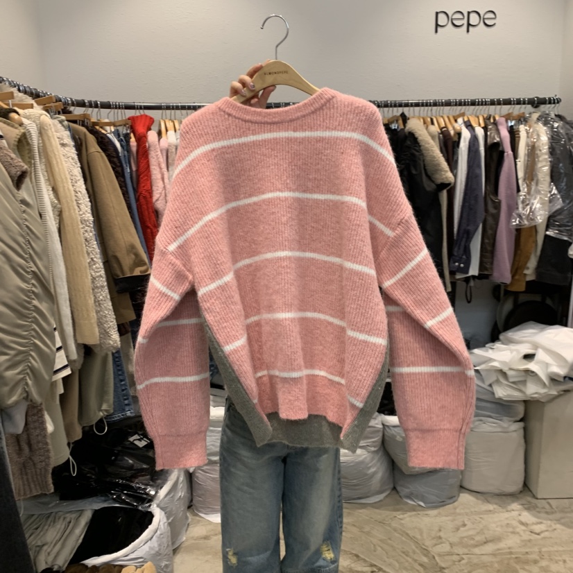 ALMOND PEPE東大門㊣實拍女裝新款時尚推薦針織衫不含配飾ALMOND PEPE針織衫圖色1