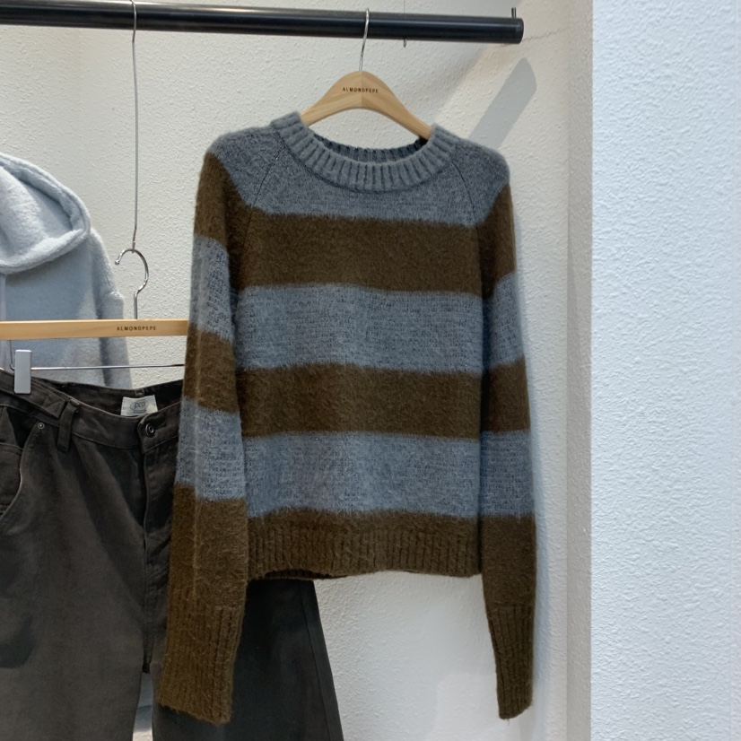 ALMOND PEPE韓國直郵㊣女士新款休閑25秋冬時尚推薦針織衫ALMOND PEPE針織衫圖色1