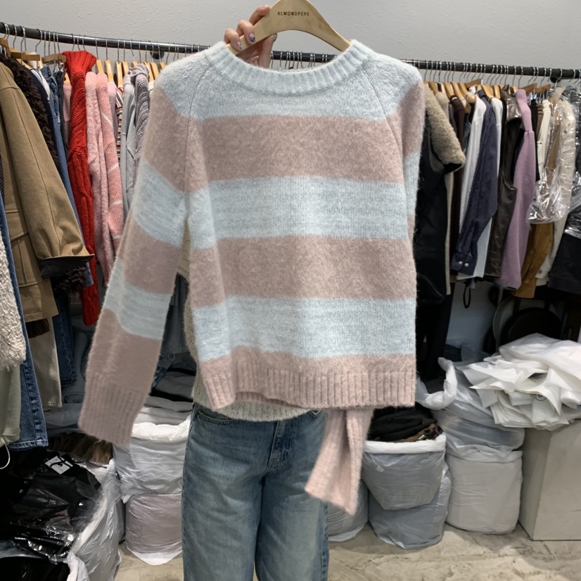 ALMOND PEPE韓國直郵㊣女士新款休閑25秋冬時尚推薦針織衫ALMOND PEPE針織衫圖色2