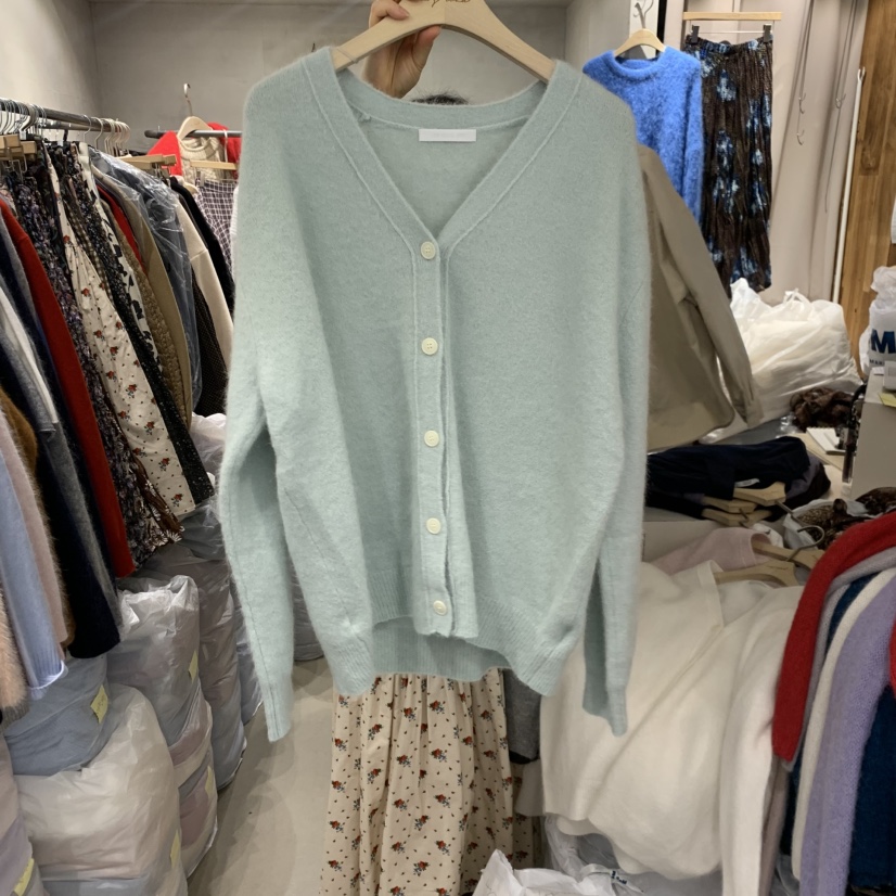 LOGROAD東大門㊣實拍女裝新品休閑25秋冬人氣時尚針織衫浣熊LOG ROAD針織衫圖色3