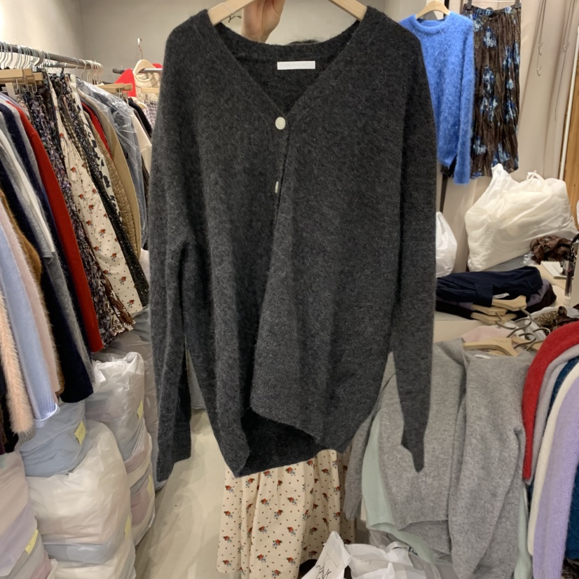 LOGROAD東大門㊣實拍女裝新品休閑25秋冬人氣時尚針織衫浣熊LOG ROAD針織衫圖色5