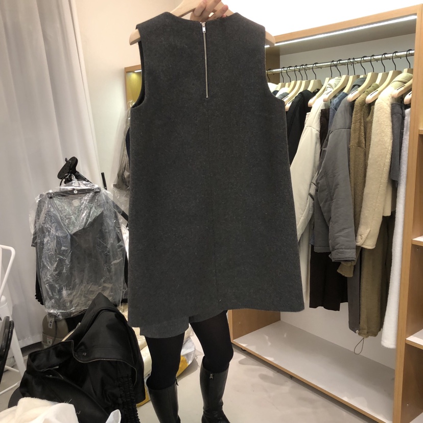 ALOT東大門㊣代購女士新款熱賣職業時尚25秋冬推薦連衣裙羊毛A LOT連衣裙