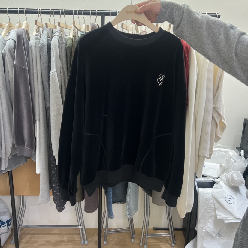 SPAGHETTI韓國直郵㊣女裝新品職業人氣熱賣休閑時尚25秋冬衛衣spaghetti衛衣圖色3