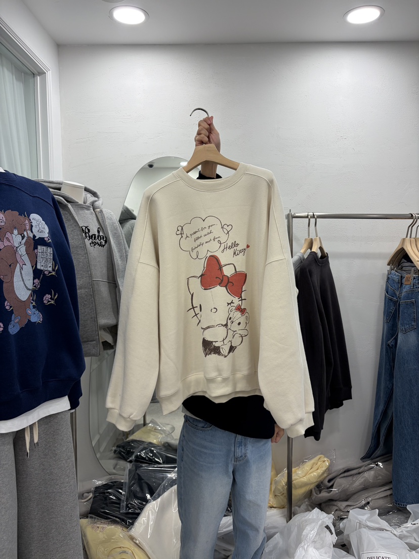 DELICATE韓國直郵㊣女士新款熱賣休閑職業人氣時尚25秋冬衛衣DELICATE衛衣圖色1