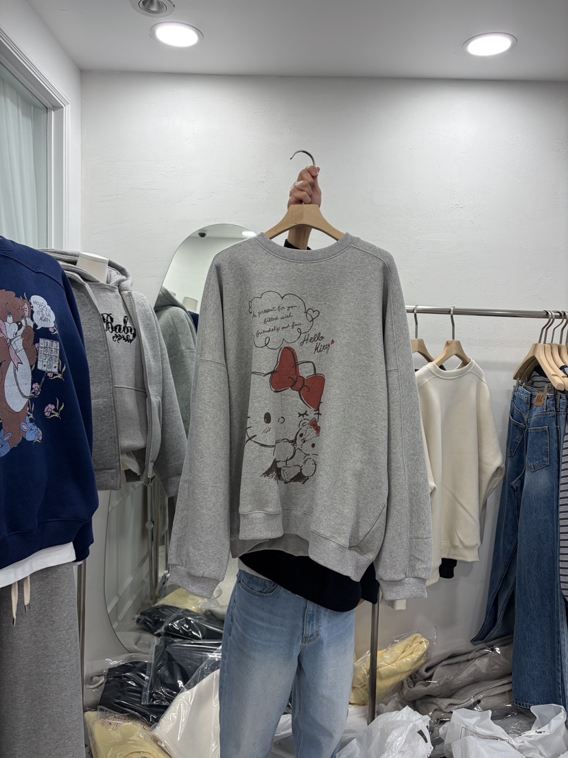 DELICATE韓國直郵㊣女士新款熱賣休閑職業人氣時尚25秋冬衛衣DELICATE衛衣圖色2