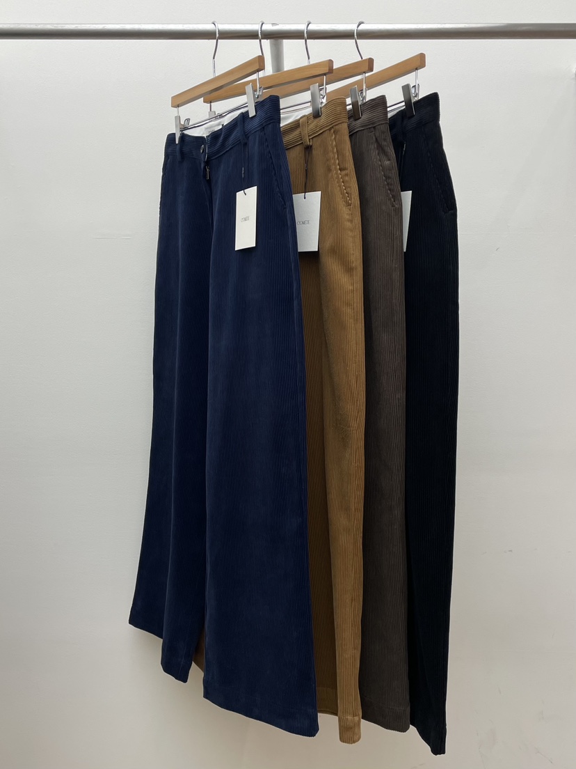 COMETE東大門㊣代購女士新品職業人氣時尚25秋冬休閑褲燈心絨COMETE休閑褲