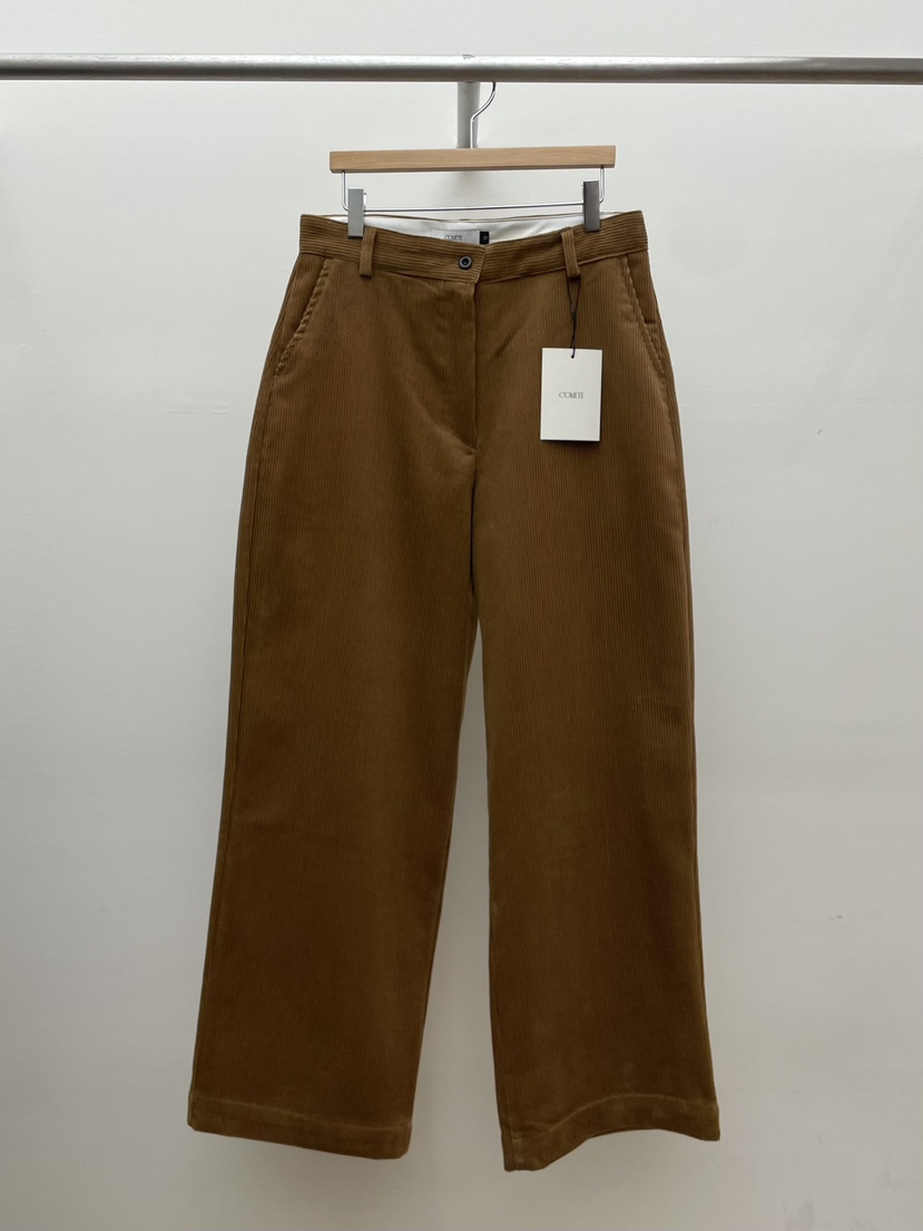 COMETE東大門㊣代購女士新品職業人氣時尚25秋冬休閑褲燈心絨COMETE休閑褲圖色1