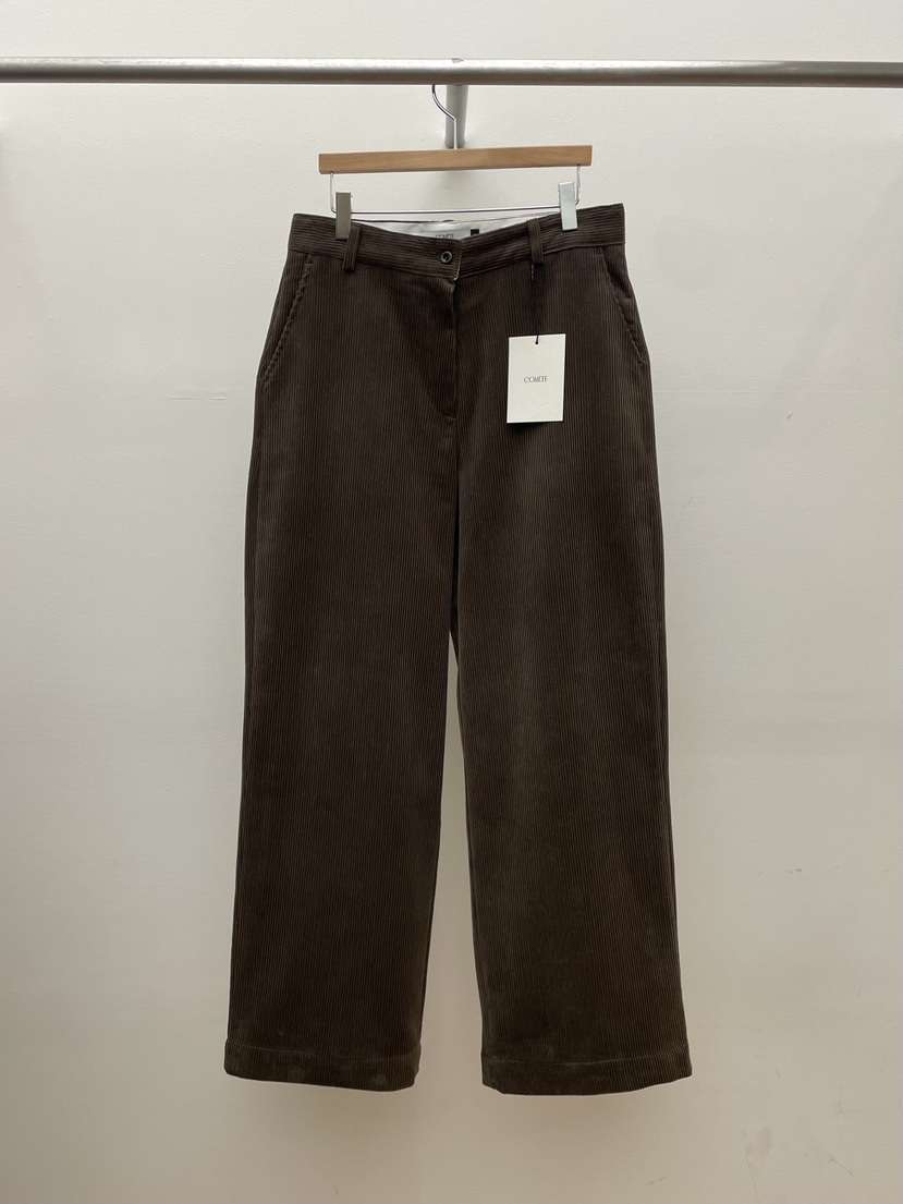 COMETE東大門㊣代購女士新品職業人氣時尚25秋冬休閑褲燈心絨COMETE休閑褲圖色3