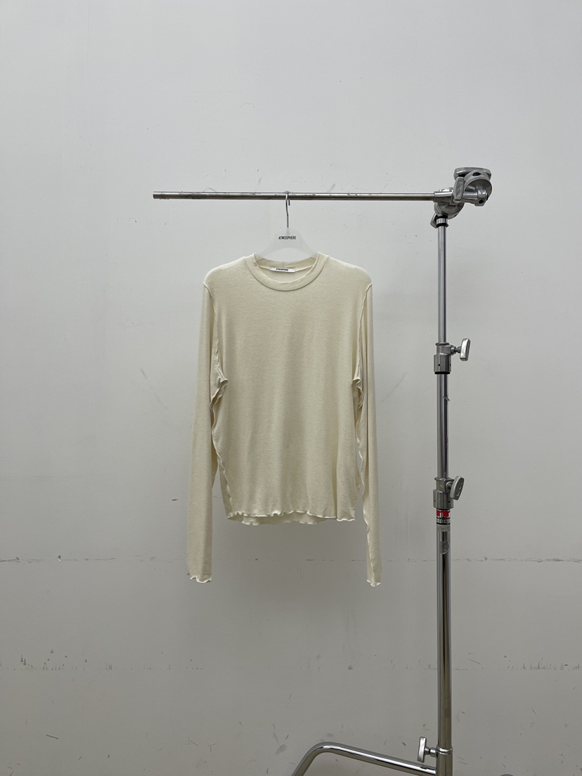 ATMOSPHERE韓國直郵㊣女士新品25秋冬推薦時尚人氣長袖T恤羊毛ATMOSPHERE/BLING長袖T恤圖色1