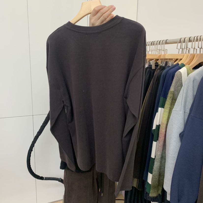 DOHWAJI東大門㊣實拍女裝新品25秋冬推薦職業人氣時尚長袖T恤DOHWAJI長袖T恤