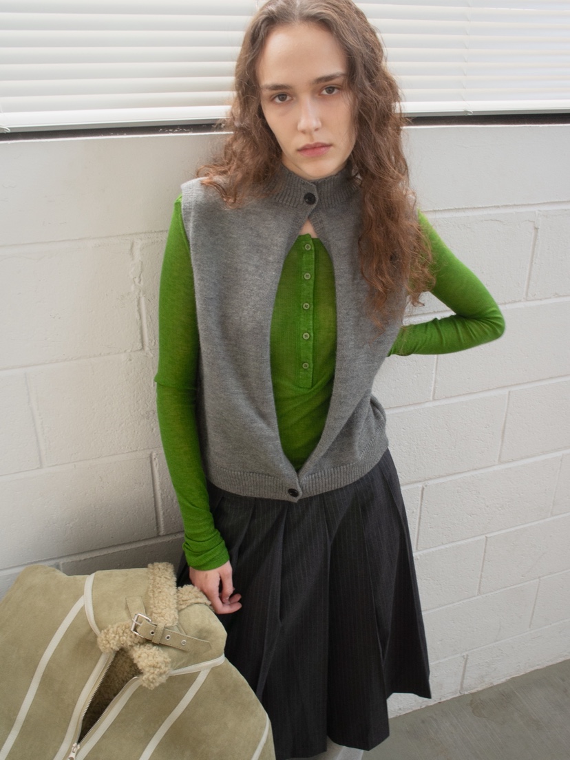 CCW韓國代購㊣女裝新款人氣休閑25秋冬熱賣吊帶背心兩面可穿CCW--NYUNYU吊帶/背心